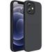 Dteck iPhone 12 Case iPhone 12 Pro Case Ultra Slim Fit iPhone Case Liquid Silicone Gel Cover Anti-Scratch Shockproof Case Compatible with iPhone 12 / iPhone 12 Pro 6.1 Black