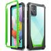 Poetic Guardian Series for Samsung Galaxy A51 Case [NOT FIT Galaxy A51 5G Version] Full-Body Hybrid Shockproof Bumper Cover with Built-in-Screen Protector Green/Clear