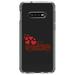 DistinctInk Clear Shockproof Hybrid Case for Samsung Galaxy S10e (5.8 Screen) - TPU Bumper Acrylic Back Tempered Glass Screen Protector - Valentine Truck Red Hearts