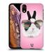 Head Case Designs Funny Animals Pretty Bunny In Sunglasses Hard Back Case Compatible with Apple iPhone XR