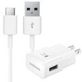 TTECH for Samsung Galaxy S8 S9 S10 Plus Huawei P30 Honor 20 Adaptive Fast Charger USB-C Type-C Cable Kit Fast Charging USB Wall Charger Home Power Adapter [1 Wall Charger + 4 FT Type-C Cable] White