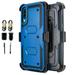 Value Pack ! for Samsung Galaxy A70 A70S Heavy Duty Phone Case 360Â° Cover Screen Protector Belt Clip Kickstand Holster Hybrid Shock Bumper (Blue)