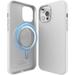 elago Magnetic Silicone Case Compatible with iPhone 12 Pro Max 6.7 Inch - Built-in Magnets Compatible with All MagSafe Accessories (White)