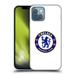 Head Case Designs Officially Licensed Chelsea Football Club Crest Plain White Soft Gel Case Compatible with Apple iPhone 13