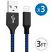 Phone Charger Nylon Braided Lightning Cable TRMTECH 3-Pack 3FT Fast Charging High-Speed Data Sync Cord Phone Connector Compatible with Phone 11 Pro MAX XS MAX XR XS X 8 7 Plus 6S Pad Mini Air Pro
