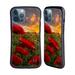 Head Case Designs Officially Licensed Celebrate Life Gallery Florals Red Flower Field Hybrid Case Compatible with Apple iPhone 13 Pro Max