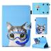 Universal Case for 7 Inch Tablet Allytech Slim Folio Stand Wallet Case for Samsung/Amazon Kindle fire 7.0 2015 2017/ Fire HDX 7/ Huawei/Google/ KOBO/RCA /Acer/ASUS & 6.5 -7.5 inch Tablet Cute Cat