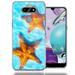 MUNDAZE For LG Aristo 5/K31/Fortune 3 Ocean Starfish Design Double Layer Phone Case Cover