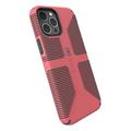 Speck iPhone 12 Pro Max Candyshell Pro Grip phone case in Raspberry Kiss Red and Slate Gray