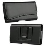 Black Universal Leather Belt Clip Cover Holster Pouch Sleeve Phone Holder Carrying Case [6.2 x 3.5 x 0.7 ] for APPLE iPhone XS Max iPhone XR iPhone 8 Plus /7 Plus iPhone 6s Plus /6 Plus