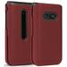 Case for LG Wine 2 LTE Nakedcellphone [Red] Protective Snap-On Hard Shell Cover [Grid Texture] for the LG Wine 2 LTE Flip Phone (LM-Y120) from US Cellular