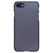 DistinctInk Case for iPhone 7 / 8 / SE (2020 Model) (4.7 Screen) - Custom Ultra Slim Thin Hard Black Plastic Cover - Dark Grey Faux Leather Print Design - Faux Leather Image