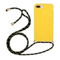 iPhone SE 2020 Case iPhone 8 Case iPhone 7 Case iPhone 6 Case Dteck Light Weight Candy Color Slim Rubber Back Phone Case Crossbody Cell Phone Case For Apple iPhone 4.7 inch Yellow