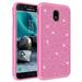 Samsung Galaxy J3 2018 Case Galaxy J3 Orbit Case Galaxy J3 Star Case Galaxy J3 V 2018/J3 Achieve/J3 Aura/Express Prime 3/Amp Prime 3 Case Hybrid Shockproof Drop Protection Impact Case - Hot Pink