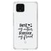 DistinctInk Clear Shockproof Hybrid Case for Google Pixel 4 (6.1 Screen) - TPU Bumper Acrylic Back Tempered Glass Screen Protector - First My Mother Forever My Friend - Hearts