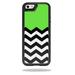 MightySkins Protective Vinyl Skin Decal Cover for OtterBox Reflex iPhone 5/5S Case Sticker Skins Lime Chevron