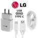 for LG K51S Original Genuine Fast Charge USB Type-C Kit! True Quick Charging uses Dual voltages up to 50% Faster Charge! 100% Original - Bulk Packaging