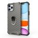 AMZER Ultra Hybrid iPhone 12 mini Case Honeycomb Designed Dual Layer SlimGrip Case with Stand Holder for iPhone 12 mini - Grey