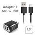 Verizon Motorola Droid Turbo 2 Accessory Kit 2 in 1 Quick Charge DUAL USB Wall Charger 2.1 AMP Adapter + 5 Feet USB Data Sync Charging Cable BLACK