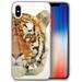 Case Yard iPhone-XS-Max Case Clear Soft & Flexible TPU Ultra Low Profile Slim Fit Thin Shockproof Transparent Bumper Protective Cover Drop Protective Cell Phone Cases (Tiger Face)