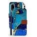 BC Pocket Wallet Case for Samsung Galaxy S20 FE 5G with Touch Tool - Blue Gold Marble