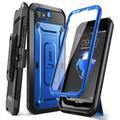 SupCase Unicorn Beetle Pro Series Case Designed for iPhone SE (2022/2020) / iPhone 7 / iPhone 8 Built-in Screen Protector Full-Body Rugged Holster & Kickstand Case (DarkBlue)