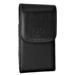 Verizon Motorola Droid Mini Premium High Quality Black Vertical Leather Case Holster Pouch w/ Magnetic Closure and Swivel Belt Clip