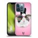 Head Case Designs Funny Animals Pretty Bunny In Sunglasses Hard Back Case Compatible with Apple iPhone 13 Pro
