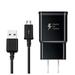 for BLU Tanx Xtreme 4 Adaptive Fast Charger Micro USB 2.0 Charging Kit [1 Wall Charger + 5 FT Micro USB Cable] Dual voltages for up to 60% Faster Charging! Black