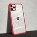 iPhone XR Case Bumper Reinforced Frame Clear Silicone Flexible Hard Back Cover Full Body Slim Wireless Charging GMYLE for Apple iPhone XR (Red)