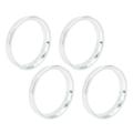 Unique Bargains 4 Pcs 65.1 mm to 57.1 mm Aluminium Alloy Car Hub Centric Rings Wheel Bore Spacer