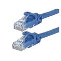 Monoprice Flexboot Cat6 Ethernet Patch Cable - Network Internet Cord - RJ45 Stranded 550Mhz UTP Pure Bare Copper Wire 24AWG 7ft Blue