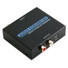 Digital (Coaxial or Toslink) to Analog R/L Audio Converter with 3.5mm Audio with Power Adapter Black Color