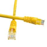 eDragon Cat5e Ethernet Patch Cable Snagless/Molded Boot 6 inch Yellow Pack of 2