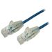 StarTech N6PAT3BLS Cat6 Ethernet Cable - 3 ft - Blue - Slim - Snagless RJ45 Cable - Network Cable - Ethernet Cord - Cat 6 Cable - 3ft