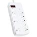 V7 8-Outlet Home and Office Surge Protector White