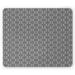 Geometric Mouse Pad Concentric Various Monochrome Circles Image Aligned with Symmetrical Rhythm Rectangle Non-Slip Rubber Mousepad Black and White by Ambesonne