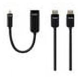 Belkin Mini DisplayPort to HDTV Cable - video / audio cable kit - DisplayPort / HDMI - 8 ft