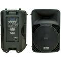 2-Way 15 Active Full Range PA DJ PRO Speaker Built In MP3 FM Radio Bluetooth