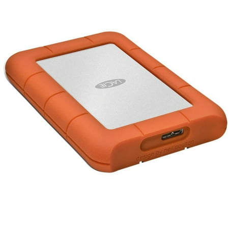 LaCie 4TB Rugged Mini Portable External Hard Drive 5400 RPM USB 3.0/2.0 Up to 5Gbps USB 3.0 Transfer Rate Orange