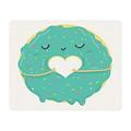 POPCreation Blue Icing Cartoon Donut With Heart And Face Mouse Pad Gaming Mousepad 9.84 (L) x 7.87 (W)