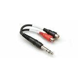 Hosa Cable YPR102 Stereo 1/4 Inch Male to Dual RCA F Y Cable - 6 Inch