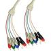CableWholesale 10V2-13106 RCA Component Video With Audio Cable 3 RCA Male (RGB) and 2 RCA Male (Audio) 6 foot