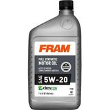 FRAM Full Synthetic 5W20 Dexos1 Gen2 Full Synthetic Motor Oil - Save on ALL FRAM 1QTs - Must buy in Full Cases - 1 quart bottle sold by bottle