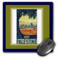 3dRose Old Palestine Travel Poster Mouse Pad 8 by 8 inches