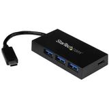 StarTech HB30C3A1CFB StarTech.com 4 Port USB 3.0 Hub - USB-C to 1x USB-C and 3x USB-A - Portable USB-C Hub - USB Type-C Hub - USB Type C - External - 4 USB Port(s) - 4 USB 3.1 Port(s)