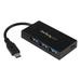 StarTech HB30C3A1CFB StarTech.com 4 Port USB 3.0 Hub - USB-C to 1x USB-C and 3x USB-A - Portable USB-C Hub - USB Type-C Hub - USB Type C - External - 4 USB Port(s) - 4 USB 3.1 Port(s)