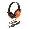 Califone Listening First 2810-TI Over-Ear Stereo Headphones with Inline Volume Control 3.5mm Plug Tiger Each