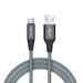 Premium 6ft Long Gray Braided Type-C Cable Compatible With LG V40 ThinQ V35 ThinQ V30 V20 Stylo 4 Plus Q7 Plus Google Nexus 5X G6 G5 - Microsoft Surface Go (10 ) Lumia 950 P3K