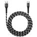 Agoz 6ft Braided USB-C to USB-A FAST data Transfer Sync Charger Cable for Western Digital WD My Passport SSD MY PASSPORT ULTRA Hard Drive